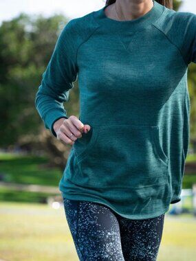 Title Nine Universal Crew Neck Sweatshirt, S, Dark Teal Activewear Outdoor